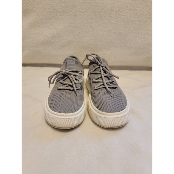 J Slides NYC Damien Platform Fashion Sneakers Lace Up Mesh Gray White Size 7 - Picture 5 of 8